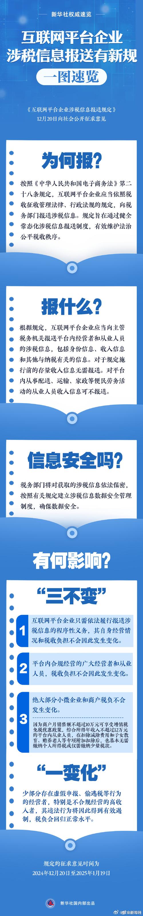 《互联网平台企业涉税信息报送规定》向社会公开征求意见_4